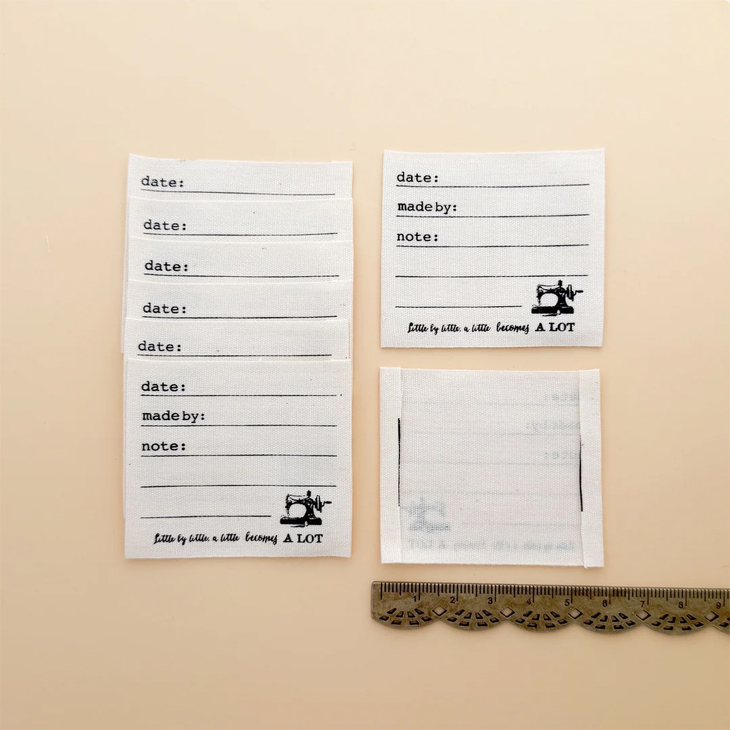 [LABEL_SIWL39] Note Cotton Sewing Woven Labels, 8pk