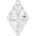 Creative Grids 60 Degree Diamond Tiny Ruler