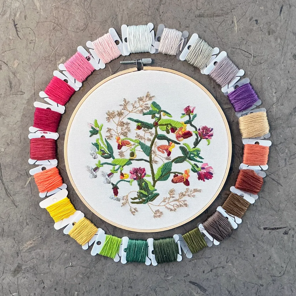 [EK_WB043] Wildflower Bouquet Embroidery Beadwork Kit