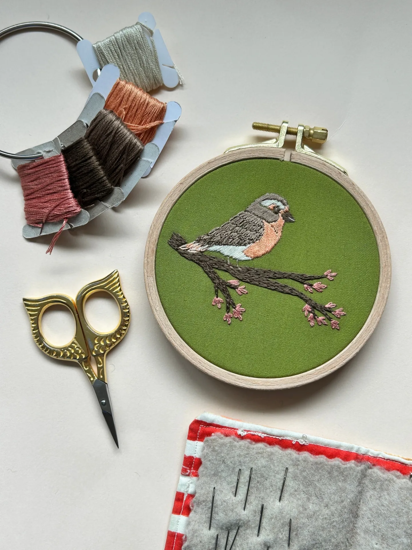 [EK_MCJ250] Spring Robin - Embroidery Kit