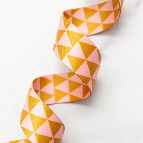 [WBYD_TRI-86] 1- 1/2" Webbing - Triangle Ochre