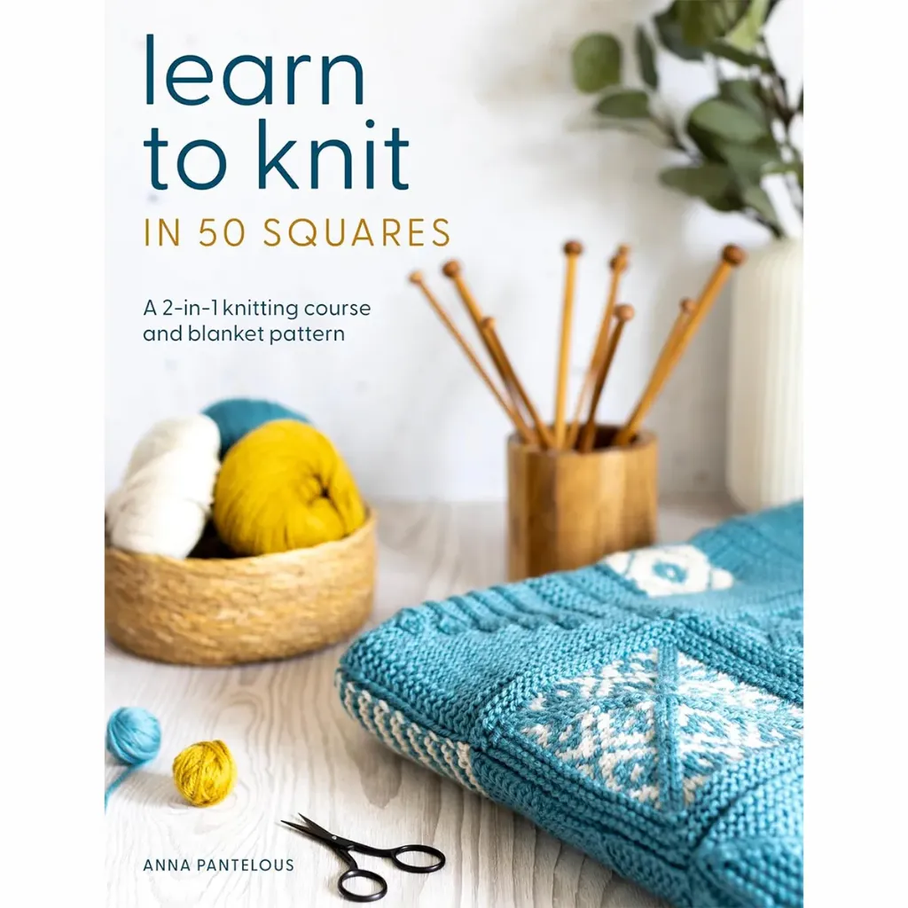[BK_5125] Learn to Knit in 50 Squares Book
