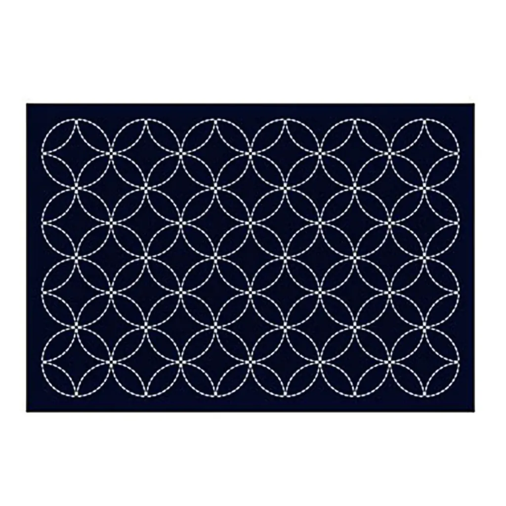[SSP_ST-2001] Sashiko Sampler Placemat (Shippo-tsunagi)
