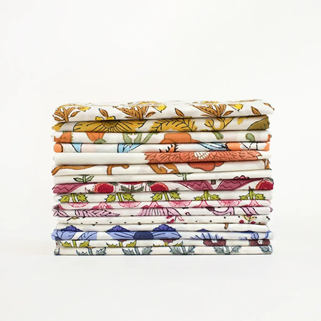 [FBPK_260] Indian Block Prints: Cottage by Fableism FQ Bundle