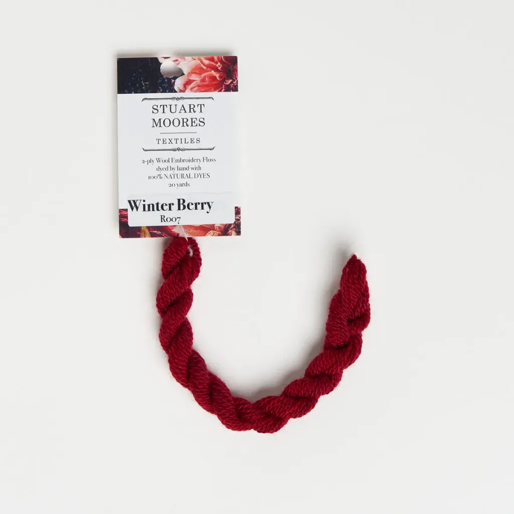 [R007-1-W] Natural Dyed Wool Floss - Winter Berry
