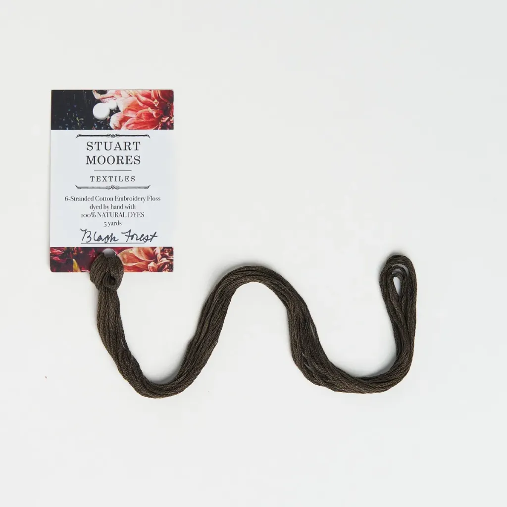 [BL001-C] Natural Dyed Cotton Floss - Black Forest