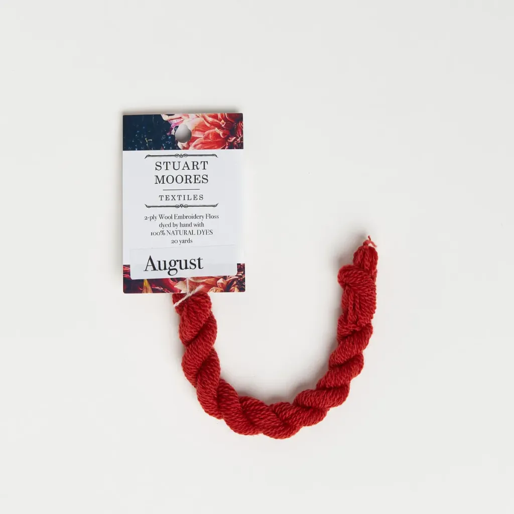 [R002-3-W] Natural Dyed Wool Floss - August