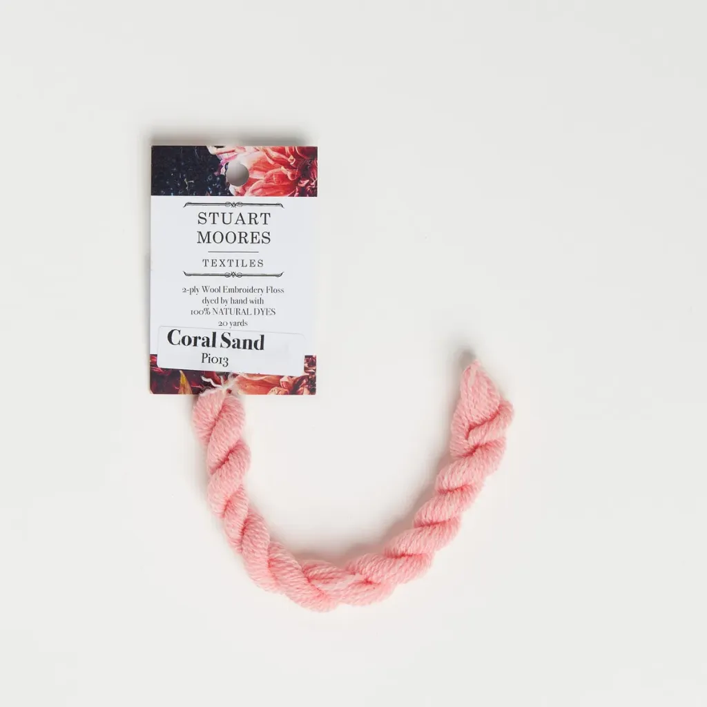 [PI013-W] Natural Dyed Wool Floss - Coral Sand