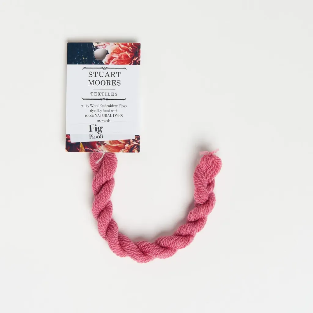 [PI008-W] Natural Dyed Wool Floss - Fig