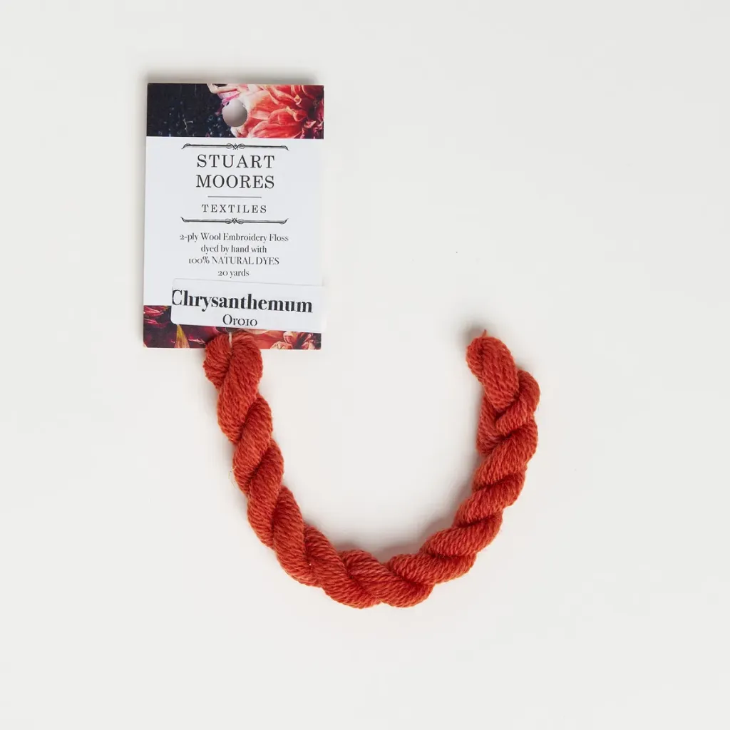 [OR010-W] Natural Dyed Wool Floss - Chrysanthemum