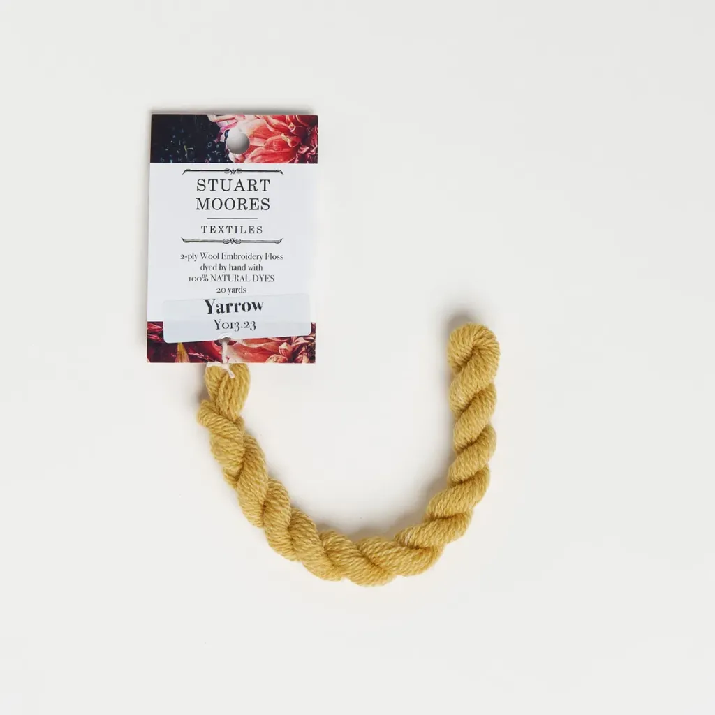 [Y013-W] Natural Dyed Wool Floss - Yarrow