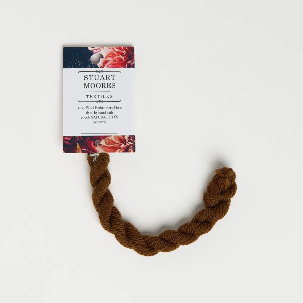 [BR002-W] Natural Dyed Wool Floss - Walnut