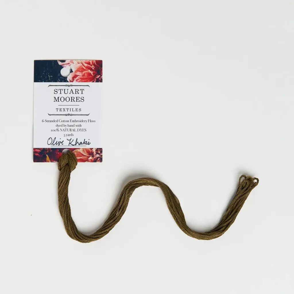 [G018-C] Natural Dyed Cotton Floss - Olive Khaki