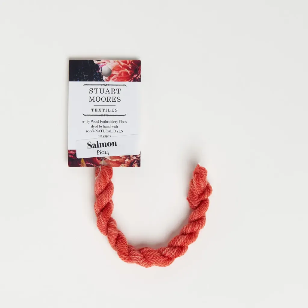 [PI014-W] Natural Dyed Wool Floss - Salmon