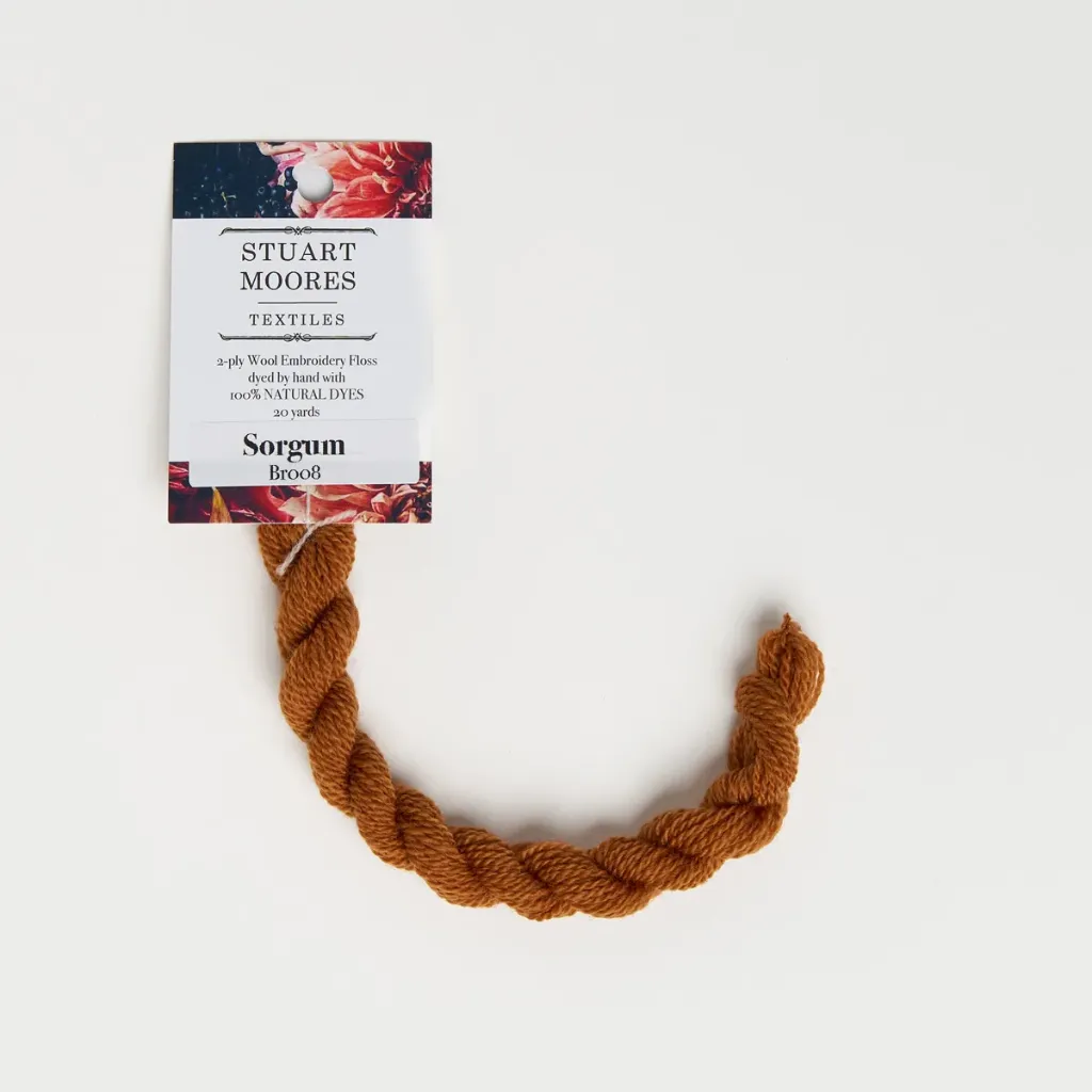 [OR008-W] Natural Dyed Wool Floss - Sorgum