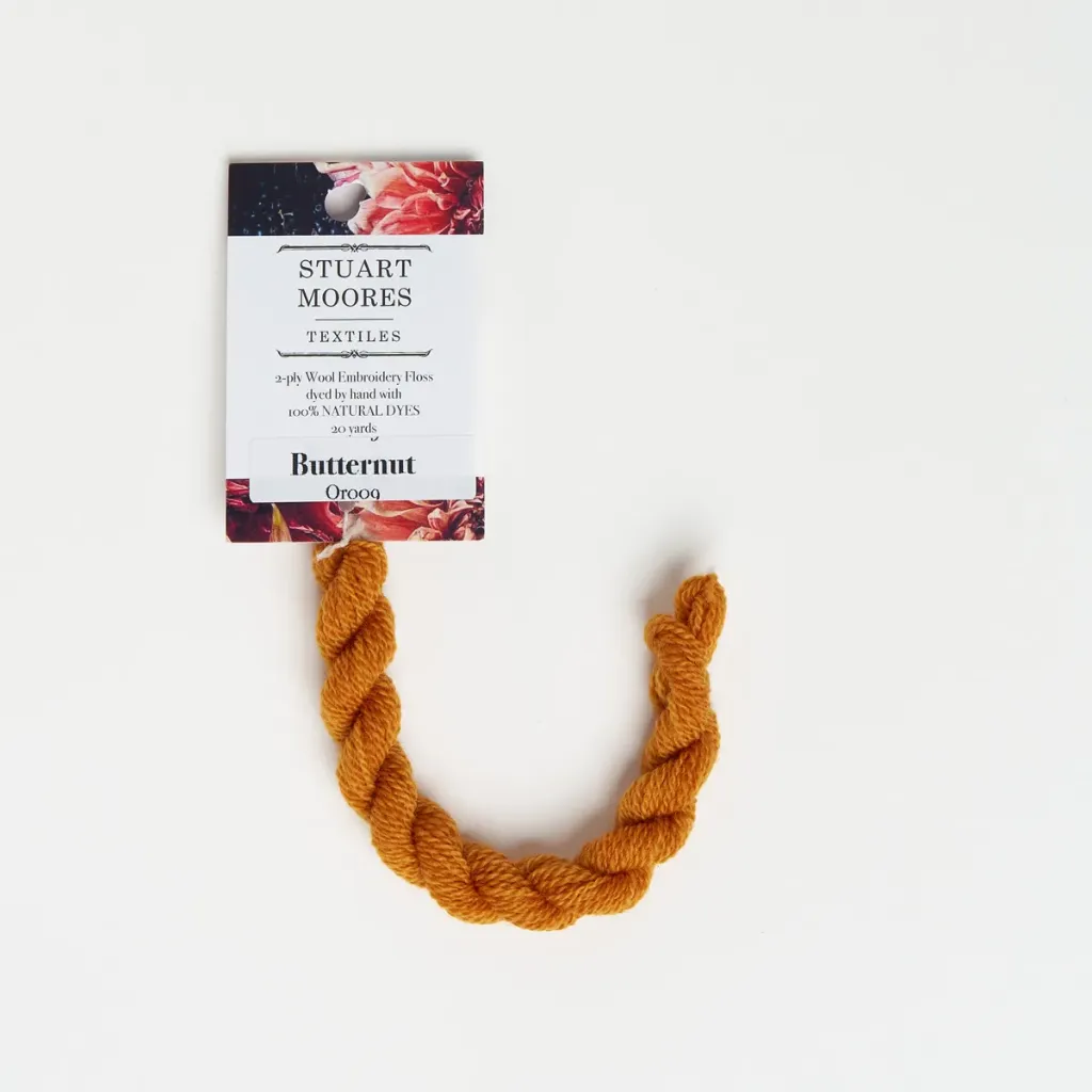 [OR009-W] Natural Dyed Wool Floss - Butternut