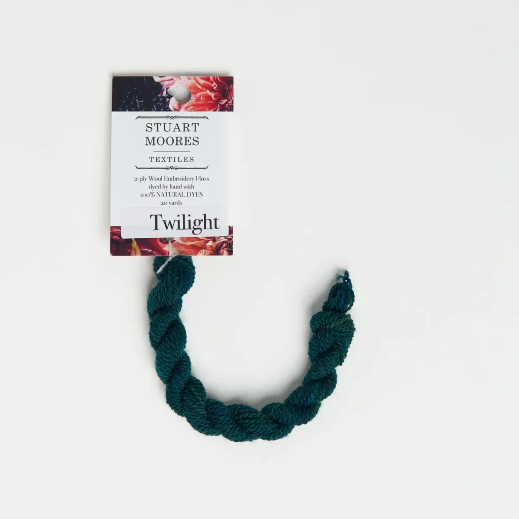 [B020-W] Natural Dyed Wool Floss - Twilight