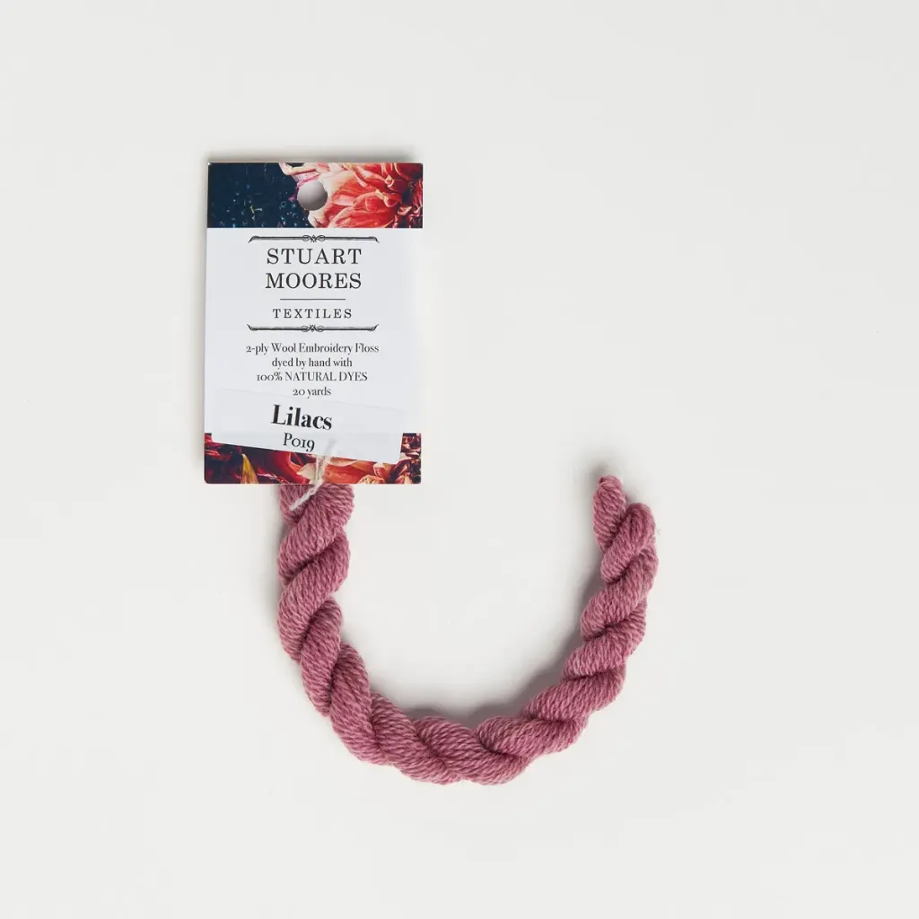[P019-W] Natural Dyed Wool Floss - Lilacs