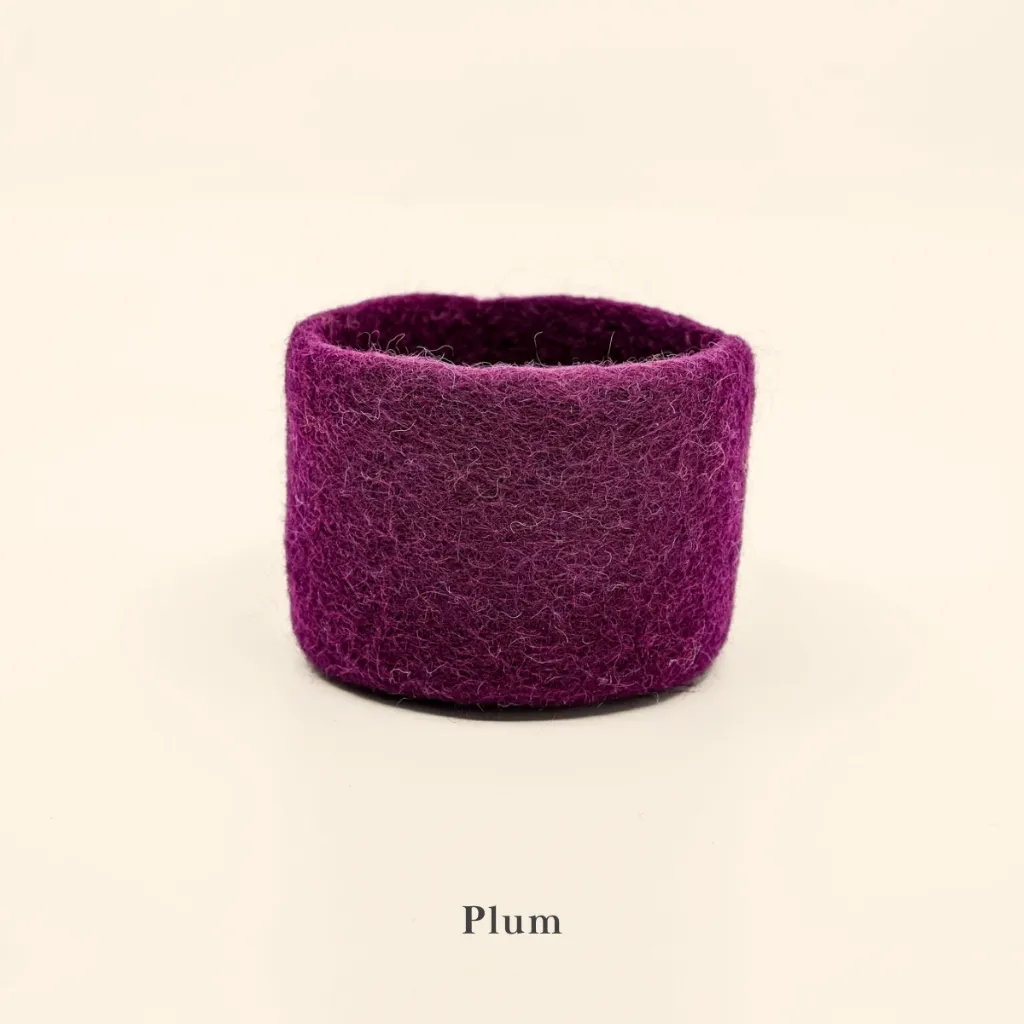 [FWTP1_PLUM] Felted Wool Tidy Pods Single (Plum)