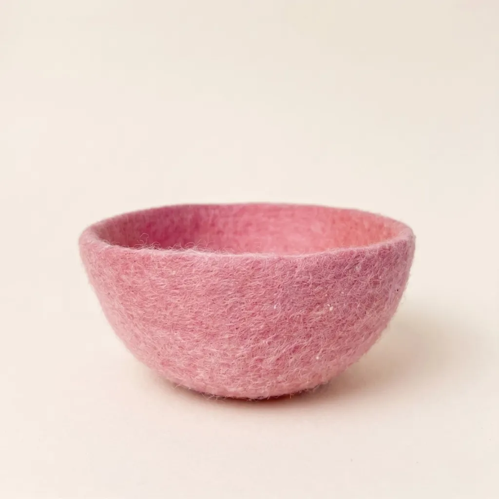 [FTB1_LG671ROSE] Felted Tropics Bowl - Large (Dusty Rose)