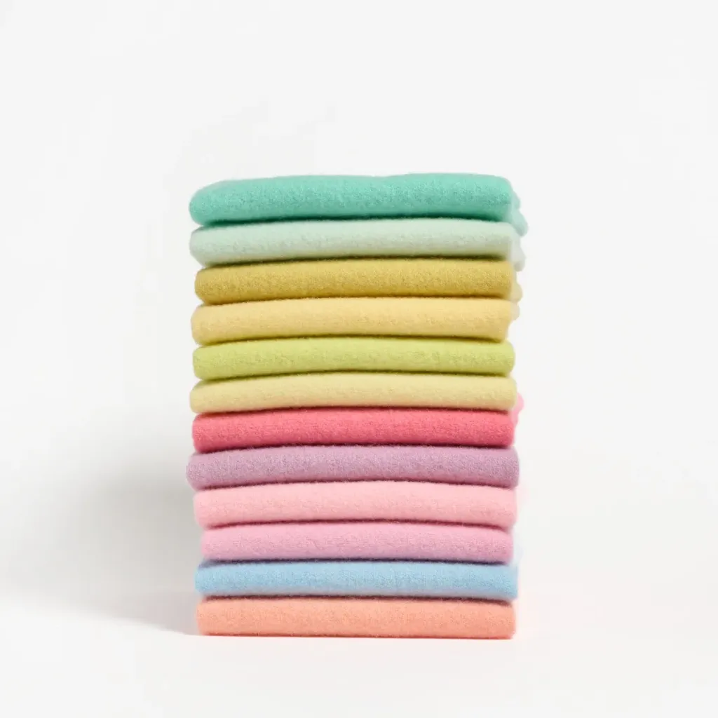 [PSWB_TWB-16] Solid Wool Bundle - 12 Best Pastels (Fat 1/16)