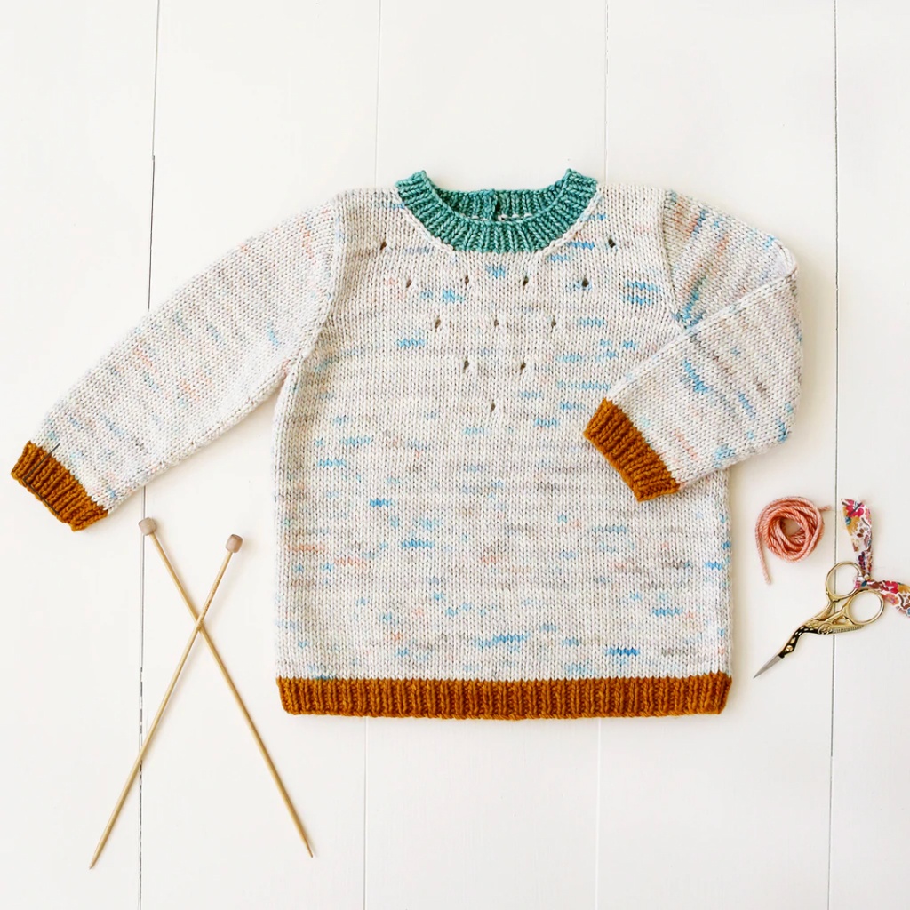 Baby & Toddler Iris Pullover Knitting Pattern