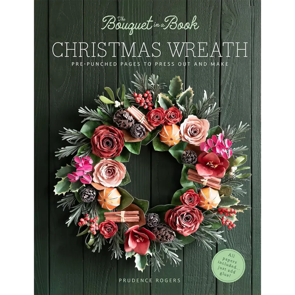[BK_BIAB-CW8710] The Bouquet in a Book Christmas Wreath