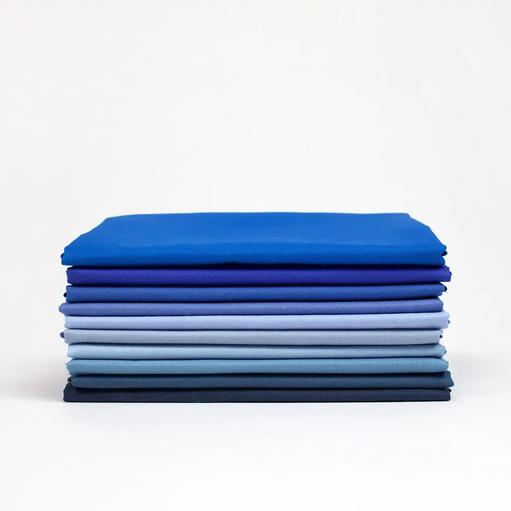 Japanese Solids FQ Bundle - Blues