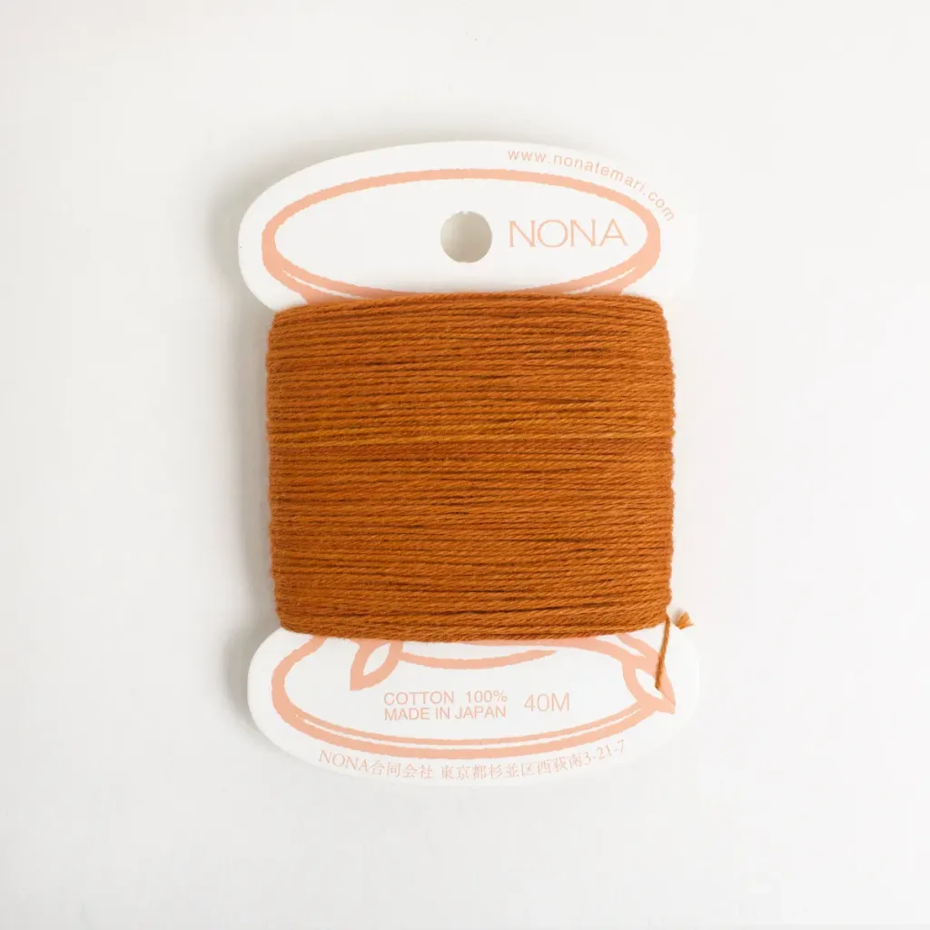 [CNON-Y11] Natural Dyed Embroidery Thread Carded - Marigold