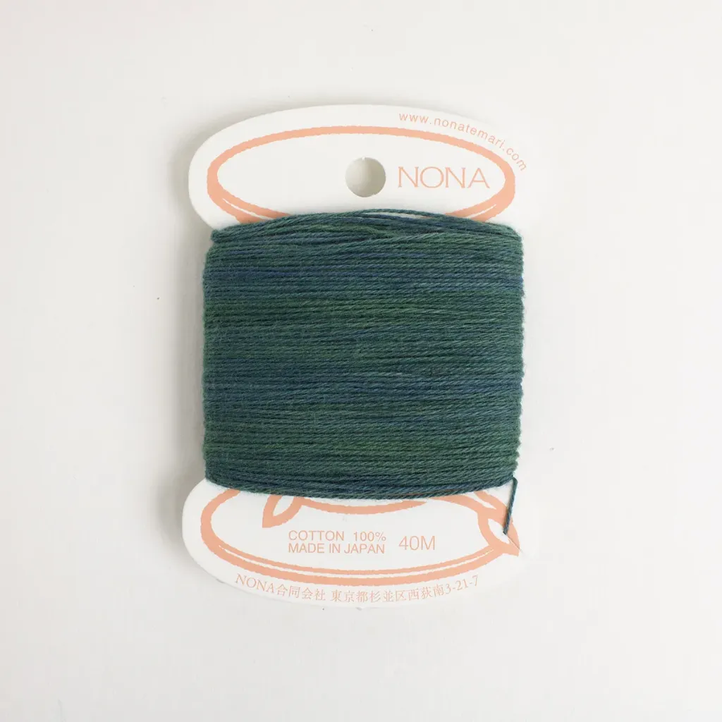 [CNON-G1] Natural Dyed Embroidery Thread Carded - Indigo Pagodatree