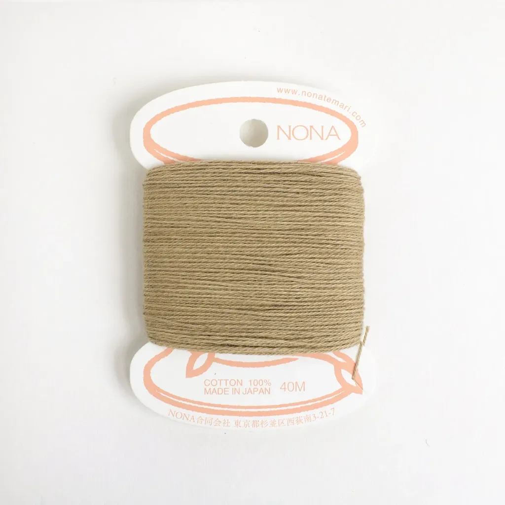 [CNON-E15] Natural Dyed Embroidery Thread Carded - Walnut