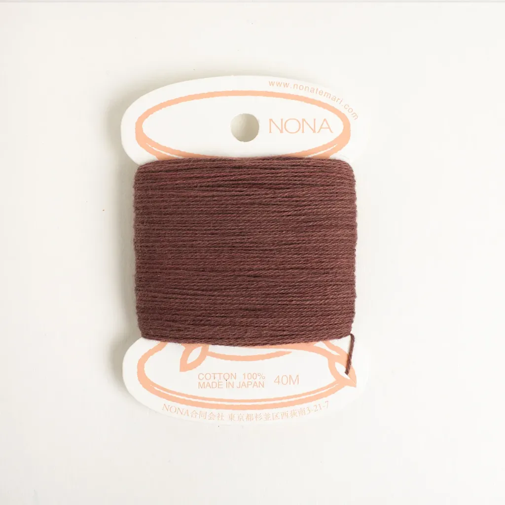 [CNON-R14] Natural Dyed Embroidery Thread Carded - Madder #6