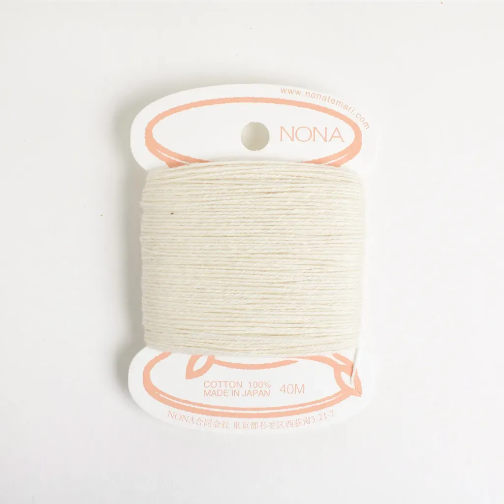 [CNON-EC] Natural Dyed Embroidery Thread Carded - Ecru