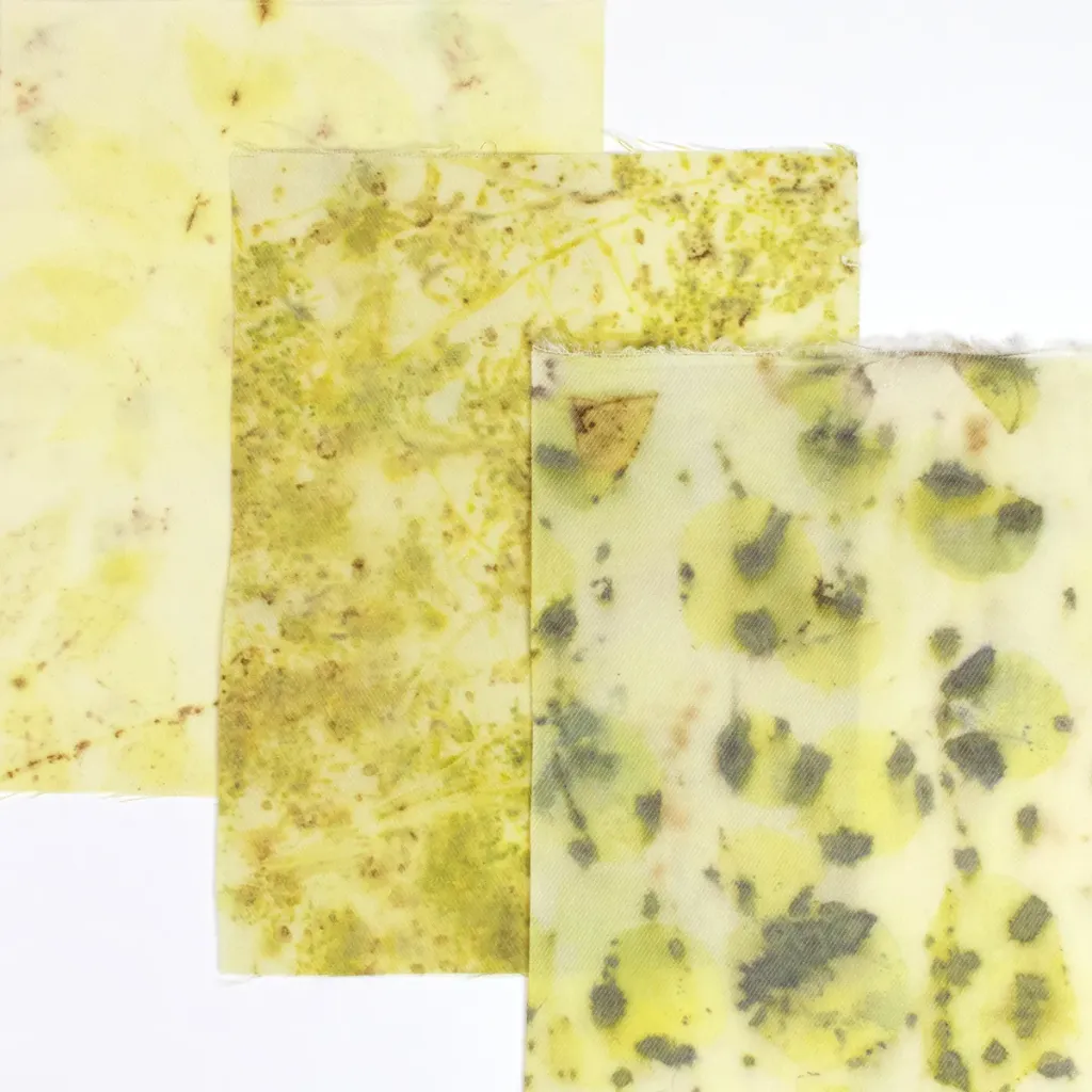 [ECOBLENDB_32-03] Eco Print Silk-Wool Blend Bundle, Fat 1/32