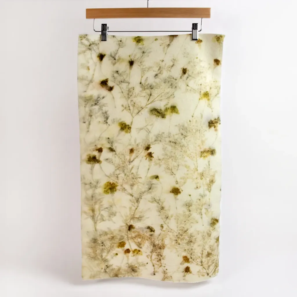 [HDWECO-035] Eco Print Wool Fat 1/4 - Marigold
