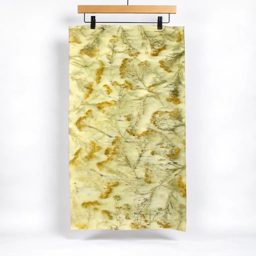 [HDWECO-040] Eco Print Wool Fat 1/4 - Goldenrod
