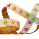 Ribbon Yardage - Suited and Booted Ecru