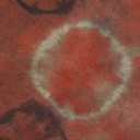 Hand Dyed Shibori Wool - Fiery Amber