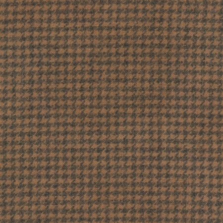 Hand Dyed Wool Texture - Caramel Check