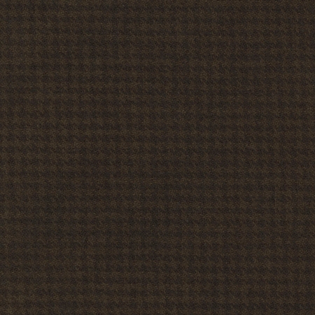 Hand Dyed Wool Texture - Dark Chocolate Check