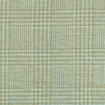 Hand Dyed Wool Texture - Mint Leaves Plaid