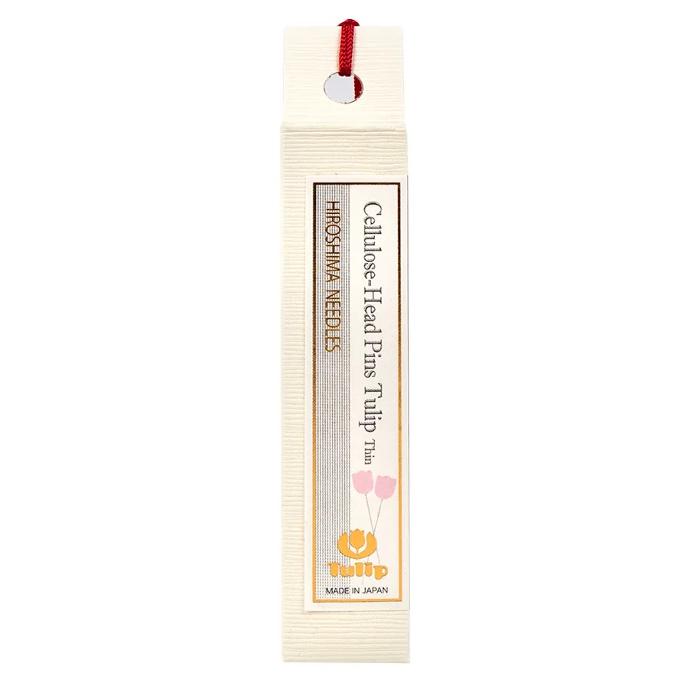 TULIP, Cellulose-Head Pins, Thin, Pink Tulip