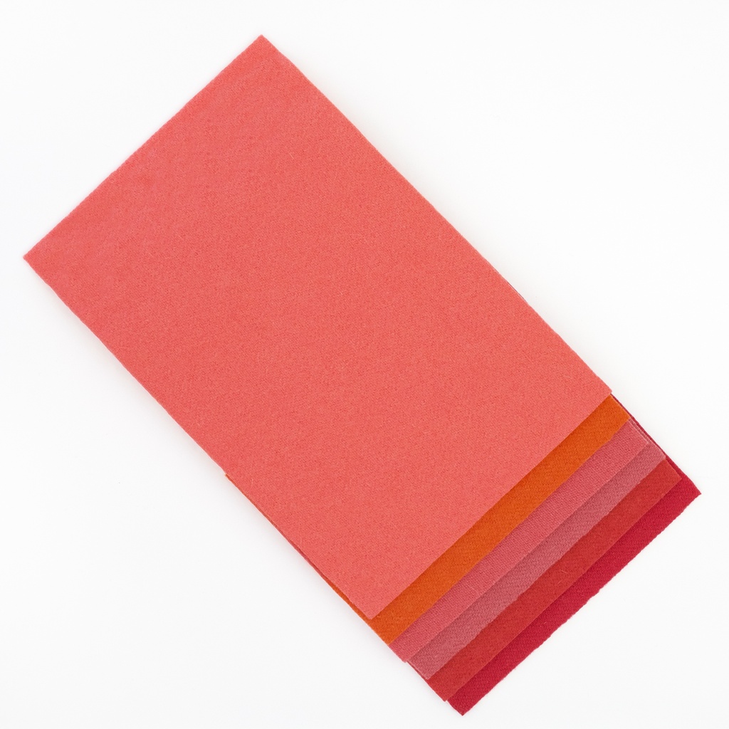 Orange Mill Dyed Wool Color Pack