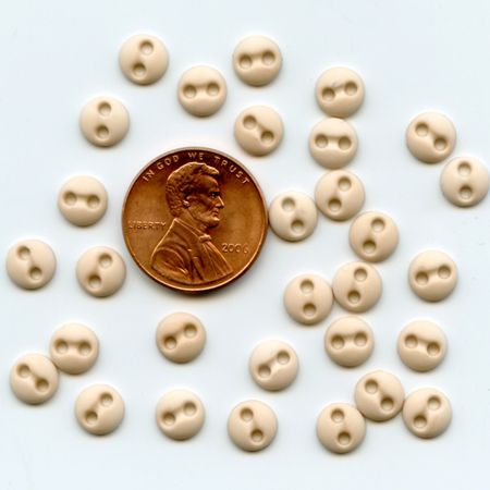 [TW_30BD-1] Bird Dance Button Pack-Cream