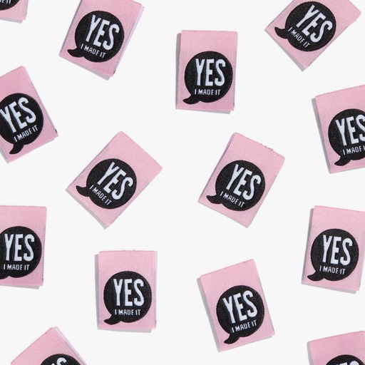 [KMWL-S3-YIMI] "Yes I Made It" Woven Labels, 10pk
