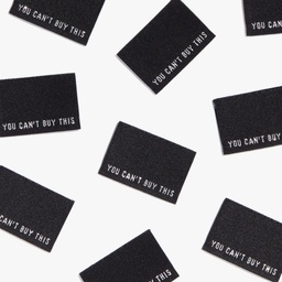 [KMWL-S6-YCBT] ​"You Can't Buy This" Woven Labels, 8pk