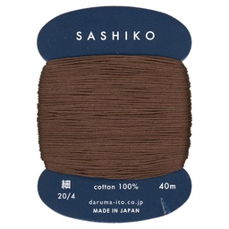 [218-2400] #218 Dark Brown, Thin, 20/4, 40m, Daruma