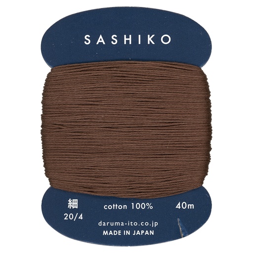 [218-2400] #218 Dark Brown, Thin, 20/4, 40m, Daruma