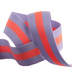 [RBYD_TK90-6] 1- 1/2" Webbing - Lavender and Pink