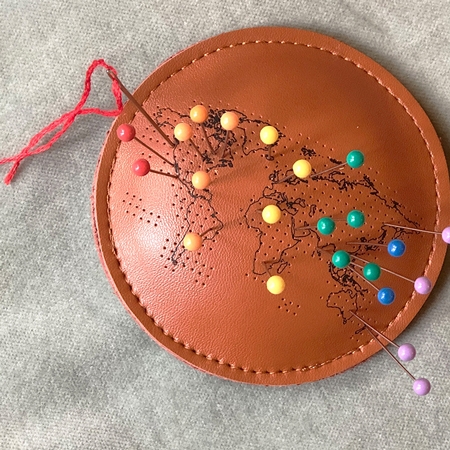 Map Pincushion